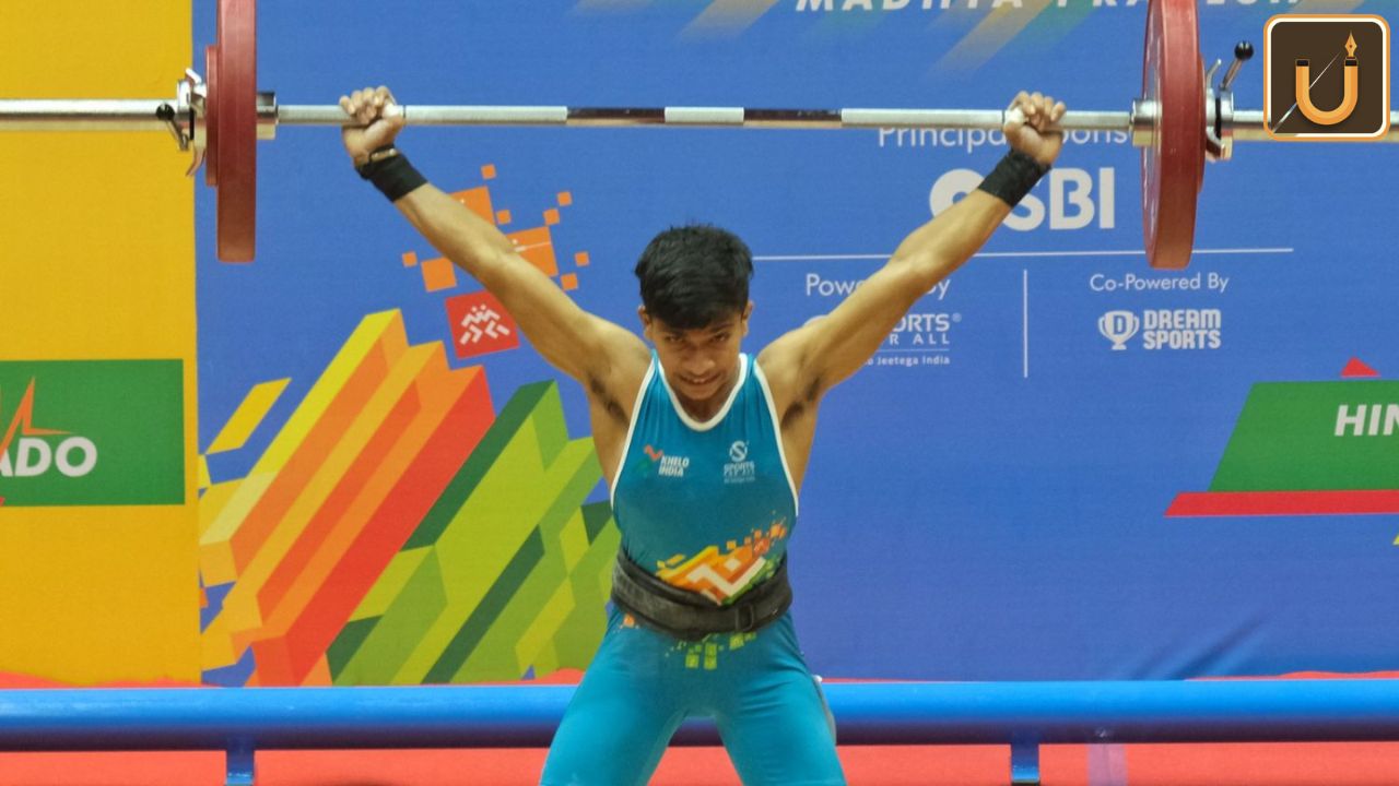 Usthadian Academy / Tamil Nadu player Dhanush won the gold medal in Kelo India weightlifting | 27 jan 2024 Usthadian Academy / Tamil Nadu player Dhanush won the gold medal in Kelo India weightlifting